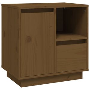 vidaXL Nočn&iacute; stolek medově hněd&yacute; 50 x 34 x 50 cm masivn&iacute; borov&eacute; dřevo