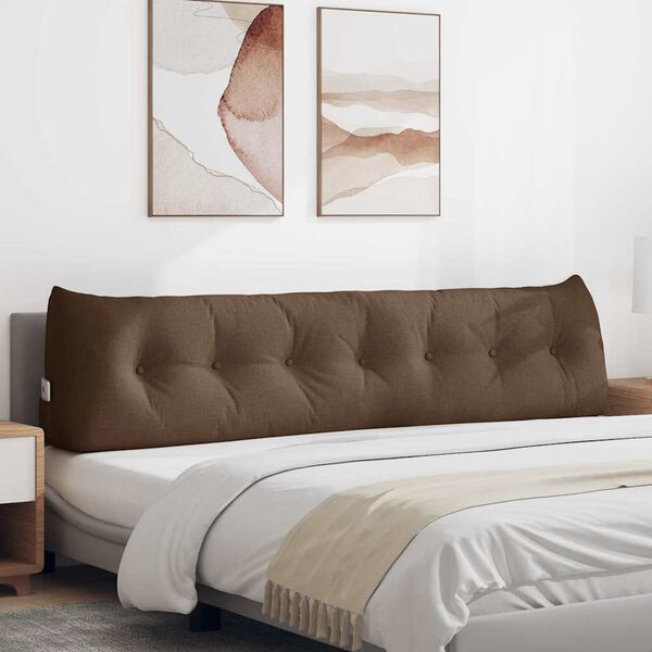 vidaXL Pol&scaron;t&aacute;ř na z&aacute;da Hněd&aacute; 200 x 24 x 50 cm textil