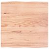 vidaXL Stoln&iacute; deska světle hněd&aacute; 60x60x(2-4)cm o&scaron;etřen&yacute; dub živ&aacute; hrana