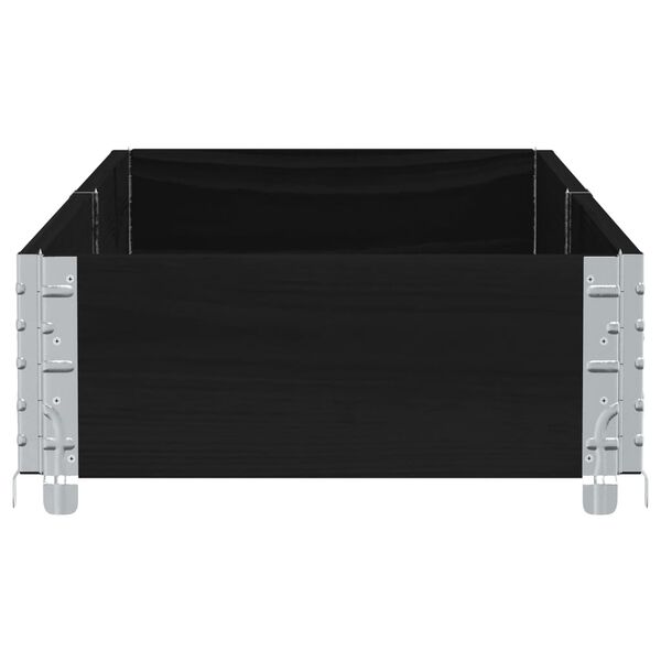 vidaXL Zahradn&iacute; truhl&iacute;k čern&yacute; 150x50 cm masivn&iacute; borov&eacute; dřevo