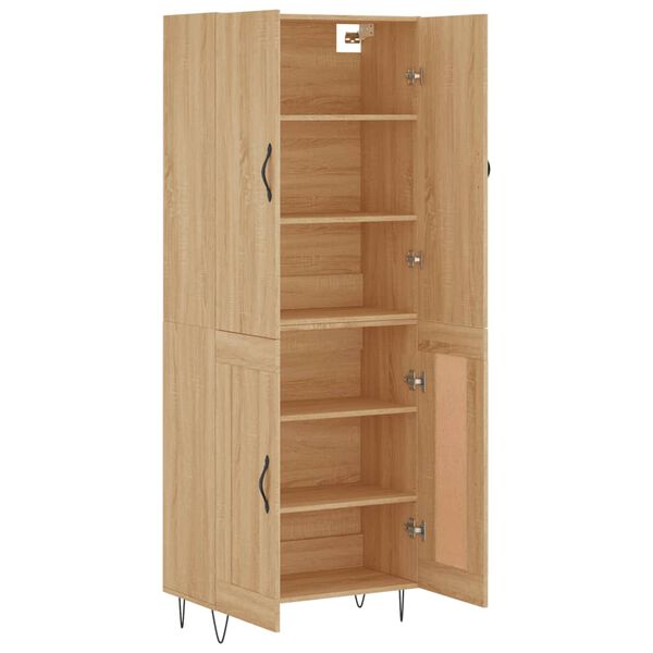 vidaXL Skř&iacute;ň highboard dub sonoma 69,5 x 34 x 180 cm kompozitn&iacute; dřevo