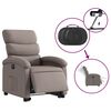 vidaXL Elektrick&eacute; zvedac&iacute; polohovac&iacute; křeslo taupe textil