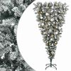 vidaXL Uměl&yacute; v&aacute;nočn&iacute; stromek s obr&aacute;cen&yacute;mi větvemi 150 cm 150 LED