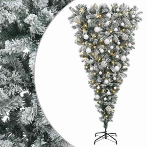 vidaXL Uměl&yacute; v&aacute;nočn&iacute; stromek s obr&aacute;cen&yacute;mi větvemi 150 cm 150 LED