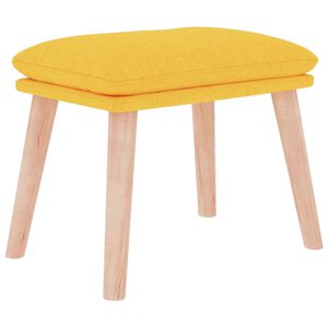 vidaXL Podnožka hořčicově žlut&aacute; 45 x 29,5 x 35 cm textil