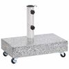 vidaXL Stojan na slunečn&iacute;k světle &scaron;ed&yacute; 45 x 25 x 8,3 cm žula