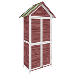 vidaXL Zahradn&iacute; př&iacute;stře&scaron;ek na n&aacute;řad&iacute; moka 89 x 52,5 x 175 cm borovice