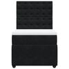 vidaXL Box spring postel s matrac&iacute; čern&aacute; 100x200 cm samet