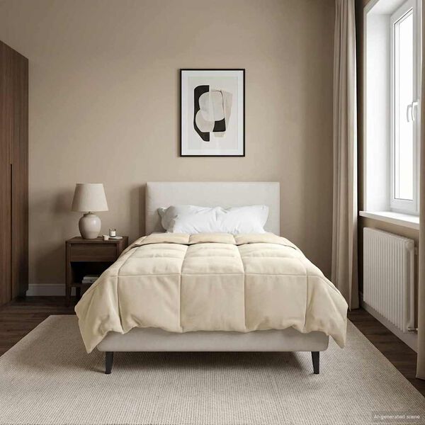 vidaXL Letn&iacute; přikr&yacute;vka &Scaron;něrov&aacute;n Kr&eacute;mov&aacute; 135 x 220 cm Mikrovl&aacute;kno