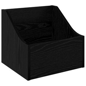 vidaXL Krabice na LP desky Čern&yacute; dub 37 x 33 x 32 cm Kompozitn&iacute; dřevo