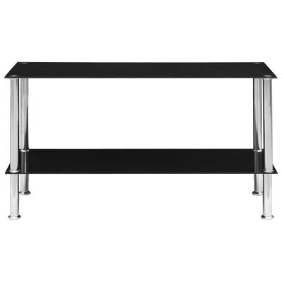 vidaXL Konferenční stolek černý 110 x 43 x 60 cm tvrzené sklo