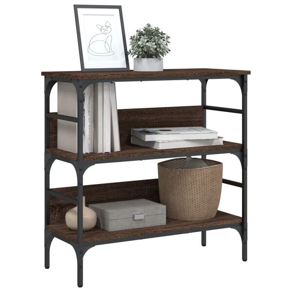 vidaXL Konzolový stolek hnědý dub 75 x 32 x 75 cm kompozitní dřevo