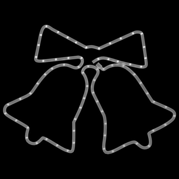 vidaXL Silueta v&aacute;nočn&iacute;ch zvonků se 72 LED 50 x 56 cm