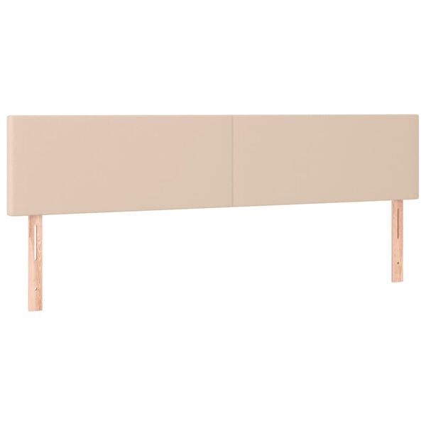vidaXL Čela postele 2 ks cappuccino 100x5x78/88 cm umělá kůže