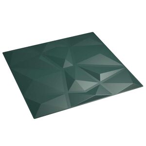 vidaXL N&aacute;stěnn&eacute; panely 24 ks 50 x 50 cm Zelen&aacute; XPS pěna