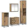 vidaXL Sada koupelnov&eacute;ho n&aacute;bytku 4 pcs Artisanov&yacute; dub kompozitn&iacute; dřevo
