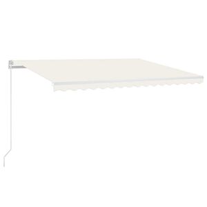vidaXL Automatick&aacute; zatahovac&iacute; mark&yacute;za 450 x 300 cm kr&eacute;mov&aacute;