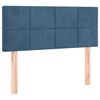 vidaXL Box spring postel s matrac&iacute; tmavě modr&aacute; 90x200 cm samet