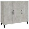 vidaXL Př&iacute;born&iacute;k betonově &scaron;ed&yacute; 90 x 34 x 80 cm kompozitn&iacute; dřevo