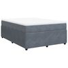 vidaXL Box spring postel s matrac&iacute; tmavě &scaron;ed&aacute; 160x200 cm samet