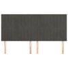 vidaXL Čelo postele tmavě &scaron;ed&eacute; 200x5x118/128 cm sametov&eacute;