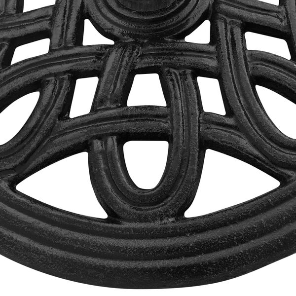 vidaXL Stojan na slunečn&iacute;k čern&yacute; 44 x 44 x 32 cm litina