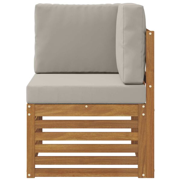 vidaXL Zahradn&iacute; rohov&aacute; sedačka Masivn&iacute; ak&aacute;tov&eacute; dřevo Př&iacute;rodn&iacute;