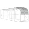 vidaXL Kurn&iacute;k proti zdi Stř&iacute;brn&aacute; 800 x 200 x 215 cm Pozinkovan&aacute; ocel