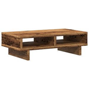 vidaXL Stojan na monitor old wood 50 x 27 x 15 cm kompozitn&iacute; dřevo