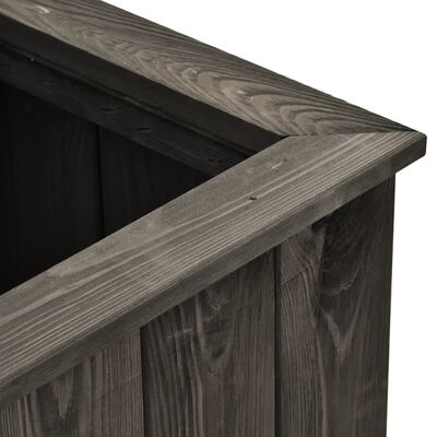 vidaXL Vyvýšený záhon tmavě šedý 74 x 32 x 30 cm masivní borové dřevo