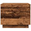 vidaXL Konferenčn&iacute; stolek s LED osvětlen&iacute;m old wood 50 x 50 x 40 cm