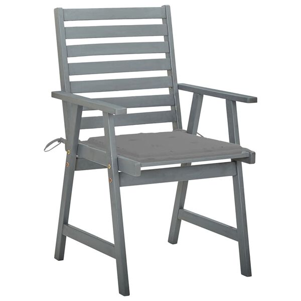 vidaXL Zahradn&iacute; j&iacute;deln&iacute; židle s podu&scaron;kami 8 ks masivn&iacute; ak&aacute;ciov&eacute; dřevo