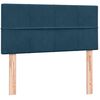 vidaXL Box spring postel s matrac&iacute; tmavě modr&aacute; 90x210 cm samet