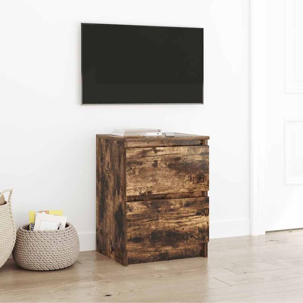 vidaXL TV skř&iacute;ňka kouřov&yacute; dub 40x35x54 cm kompozitn&iacute; dřevo