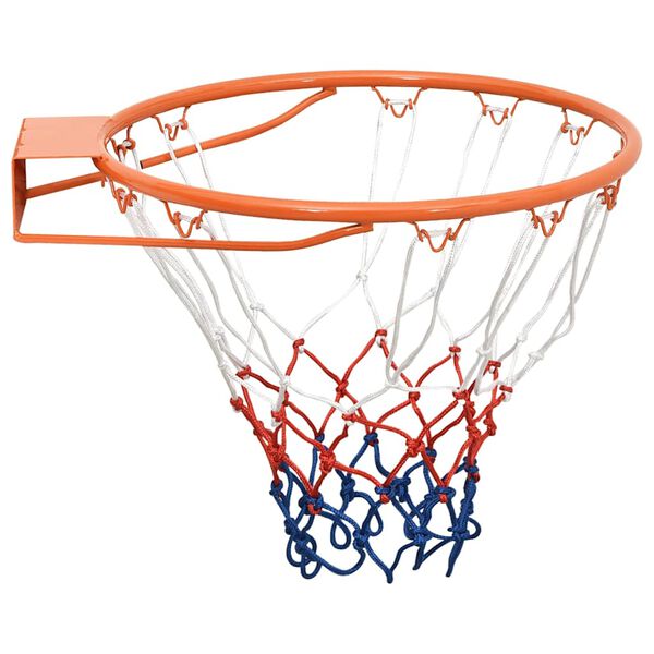 vidaXL Basketbalová obroučka oranžová 39 cm ocel