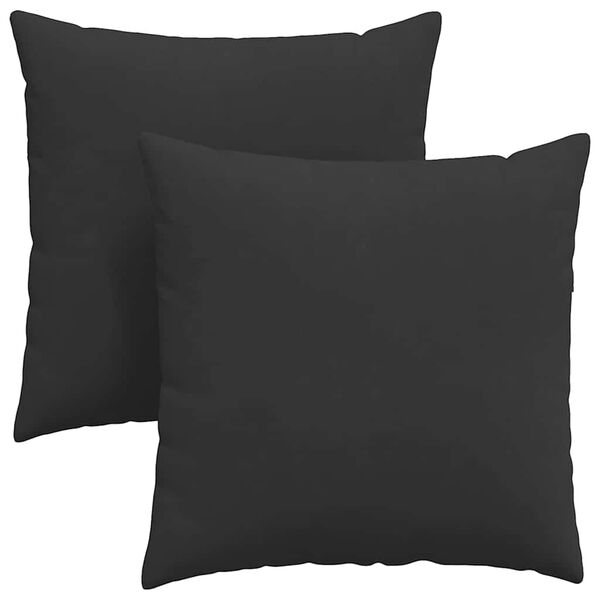 vidaXL Pohovkov&eacute; pol&scaron;t&aacute;ře 2 pcs Čern&aacute; 60 x 60 cm textil