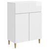 vidaXL Serv&iacute;rovac&iacute; skř&iacute;ň B&iacute;l&aacute; s vysok&yacute;m leskem 66 x 34,5 x 90 cm
