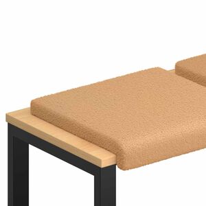 vidaXL Pol&scaron;t&aacute;ř na lavici 4 ks Sherpa l&aacute;tka B&eacute;žov&aacute; Hloubka 35 cm