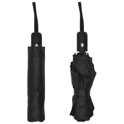 vidaXL Automatický skládací deštník černý 95 cm
