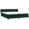 vidaXL Postel Box Spring s matracemi tmavě zelen&aacute; 180x210 cm Velvet