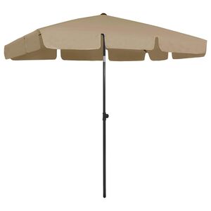 vidaXL Pl&aacute;žov&yacute; slunečn&iacute;k taupe 200 x 125 cm