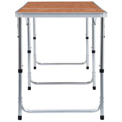 vidaXL Skládací kempingový stůl hliník 180 x 60 cm