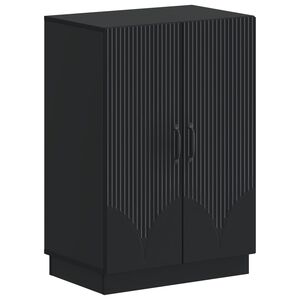 vidaXL Skř&iacute;ň na obuv HOORN 59,5 x 39,5 x 87 cm Kompozitn&iacute; dřevo Čern&aacute;