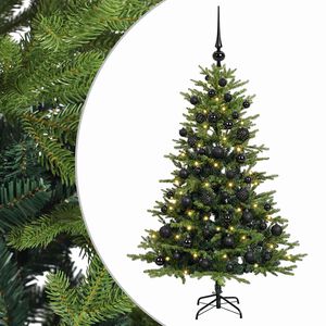 vidaXL Uměl&yacute; v&aacute;nočn&iacute; stromek s v&aacute;nočn&iacute;mi koulemi 150 cm 150 LED