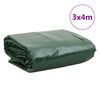 vidaXL Plachta zelená 3 x 4 m 650 g/m²