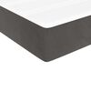 vidaXL Box spring postel s matrac&iacute; tmavě &scaron;ed&aacute; 200x200 cm samet