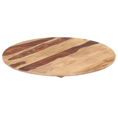 vidaXL Stolní deska masivní sheeshamové dřevo kulatá 15–16 mm 70 cm