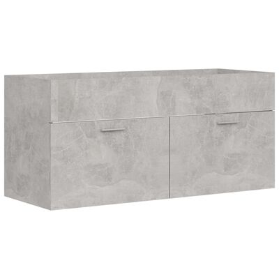 vidaXL Skříňka pod umyvadlo betonově šedá 100x38,5x46 cm dřevotříska