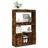 vidaXL Skříň highboard kouřový dub 92 x 33 x 140 cm kompozitní dřevo