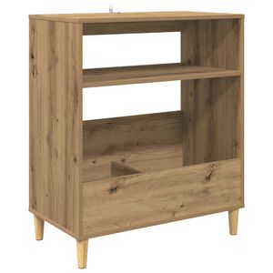 vidaXL Stojan na gramofon Dub artisan 71 x 39,5 x 83 cm